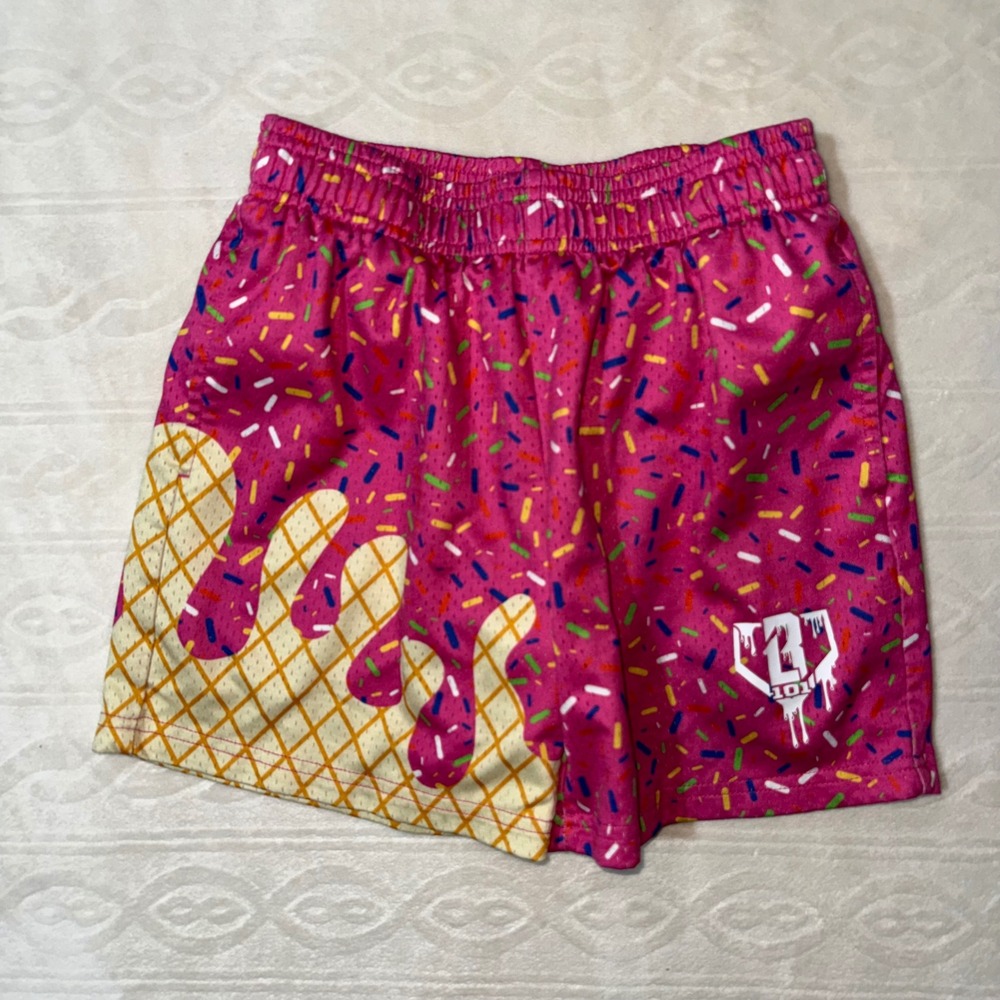 Baseball Lifestyle 101 Ice Cream Shorts - Strawberry